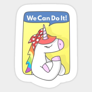 Unicorn Girl Power Sticker